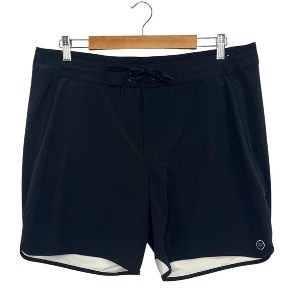 Free Fly Boardshorts Mens 36 Black Comfort On Ms Dawn Patrol Quick Dry Outdoor - Picture 1 of 15
